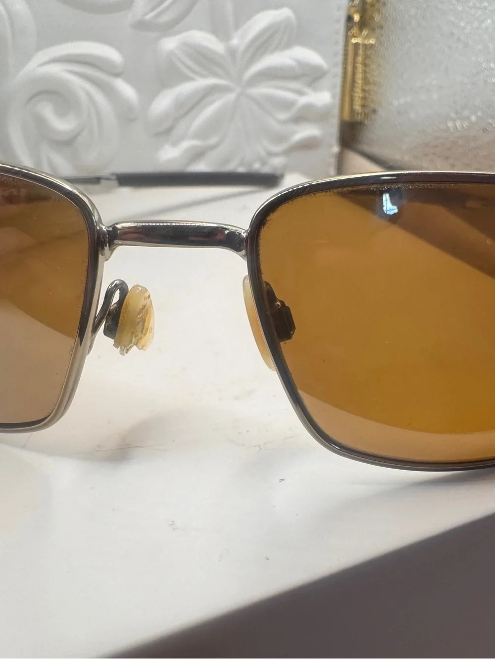 Oakley square wired polarized dark sunglasses